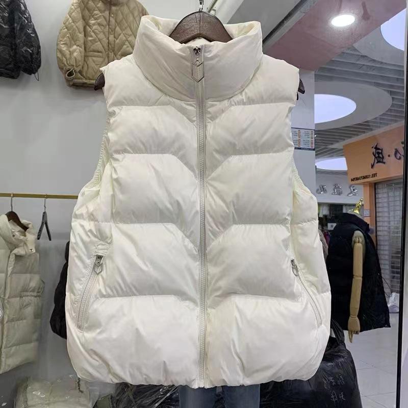 Down jacket, vest jacket, women's warm vest, versatile and light