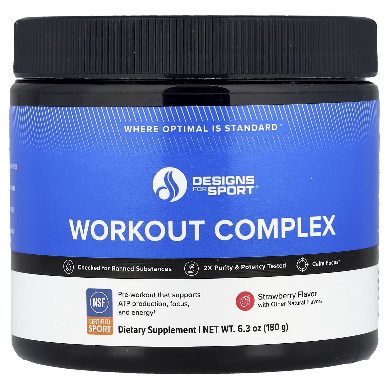 

Designs for Sport®, Exercise Complex, Strawberry, 180g (6.3oz)
