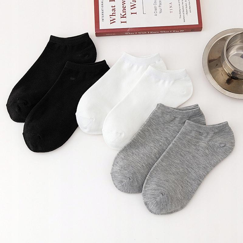 Foot Socks 100% Cotton Comfortable Unisex Cotton 38-44 Gray