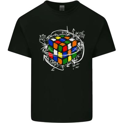 Rubiks kube ligning morsom gåte enigma barn t-skjorte barnas
