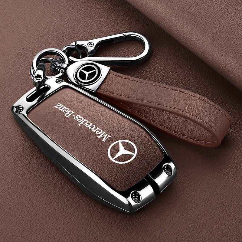 Car Smart Remote Key Case Fob Cover Bag For Mercedes Benz A C E S G Class GLC CLE CLA GLB GLS W177 W205 W213 W222 X167 AMG