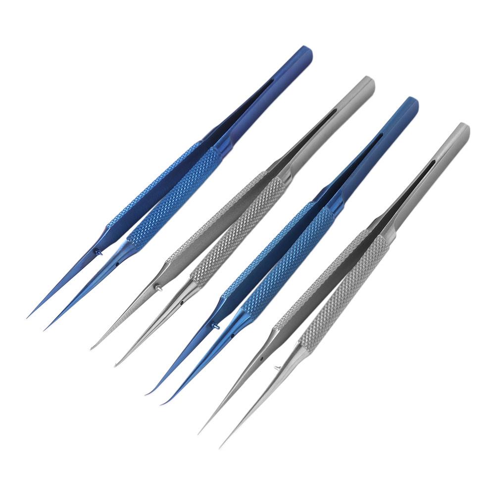 140mm Fingerprint Flying Wire Tweezers Curved/Straight Tip Precision Tweezers  Maintenance Tool