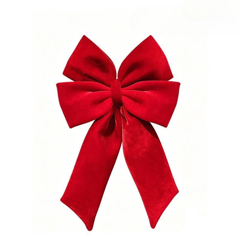 New velvet bow decoration Christmas three-dimensional pendant Christmas tree scene atmosphere layout