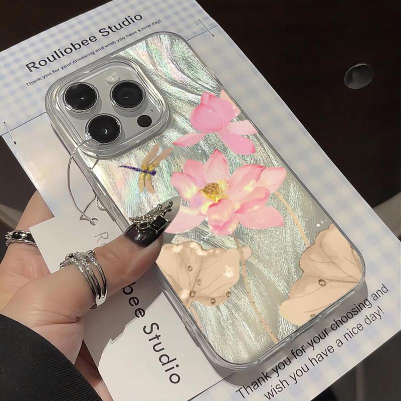 Oil Painting Flowers Print Phone Case For iPhone 17 16 15 14 13 12 11 Pro Max Cover For iPhone XS X XR 7 8 Plus 16E 17 Air Funda