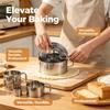 Molde De Acero Inoxidable Para Galletas Y Pasteles, Cortador De Repostería Con Asas