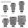 Adjustable Strap Camera Storage Bag Dustproof Velvet Lining DSLR Drawstring Bag Inner Bag Waterproof Lens Protective Case