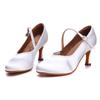Tango Salsa Latin Dance Shoes for Girls Women Ballroom Dance Paty Social Dancing Shoes High Heel 7cm