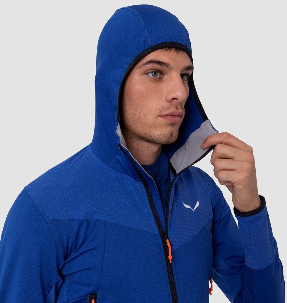 Куртка Salewa Agner Hybrid Polarlite Durastretch Fullzip Hoody оранжевая