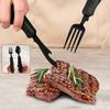 4 in 1 Camping Utensilien Edelstahl Faltbar Abnehmbar Multifunktions Multitool Messer für