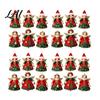 DIY Holiday Crafting Pieces 6/10/12/24/36PCS 2D Flat Wooden Angel Christmas Ornaments Hanging Decorations for Xmas Retro Style Ornaments Tree Wall,