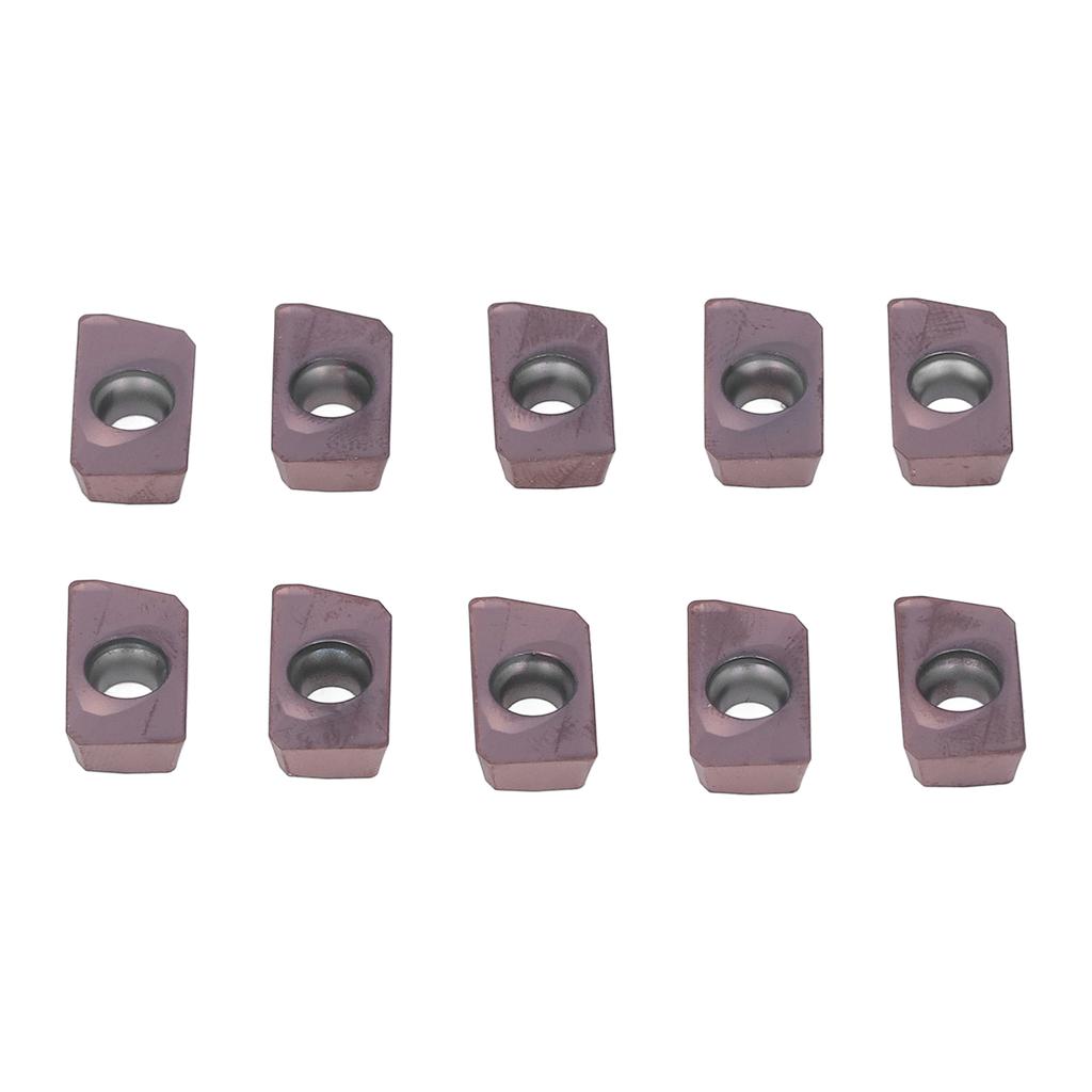 10 Pcs Milling Inserts Indexable Carbide Lathe Cutting Tools Multi Usage CNC Turning Finishing Blades with Storage Box
