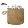 Hand Strap Coin Purse Women Purse, Fabric Mini Change Portable Small Japanese Casual Style Bag Zippered Pouch for Coins Cash Cards Lipstick