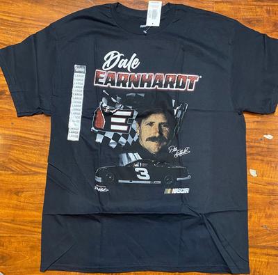 DALE EARNHARDT #3 NASCAR TRIBUTE T-Shirt Schwarz NEU MIT ETIKETT Unisex T-Shirt