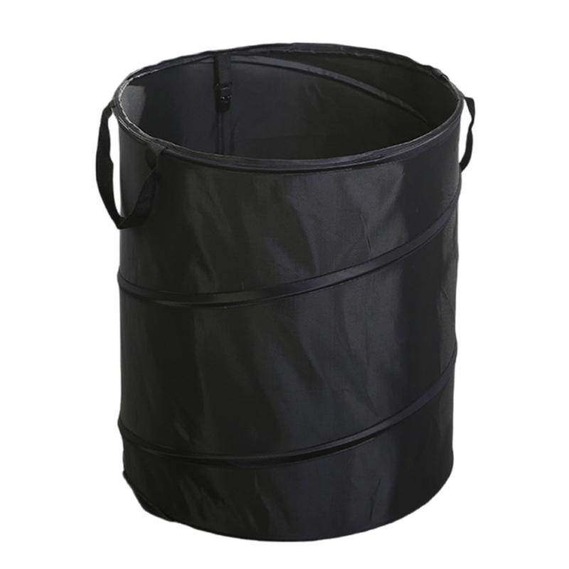 Folding Camping Trash Can Garden Garbage Bag Reusable Yard Waste Bag Portable Garbage Bin Container Enduring