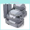 Travel Compression Storage Bag Set With Mesh For Luggage Organization And Packing Efficiency