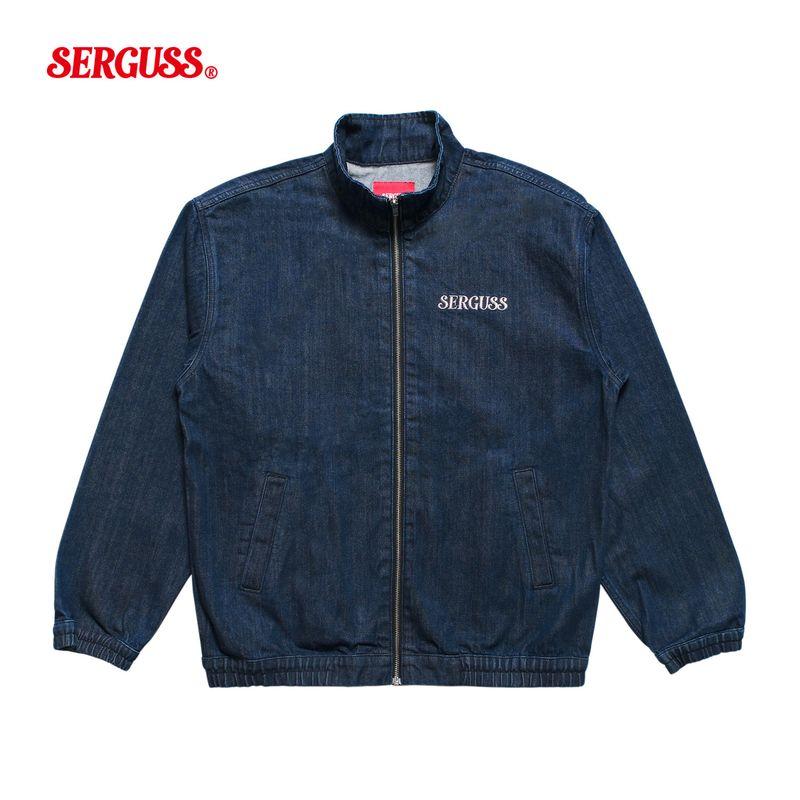 

[Pure Welfare] Quality Type Buy without Hesitation Import Denim American Retro Denim Outwear Casual Jacket Loose Dark Blue 2XL