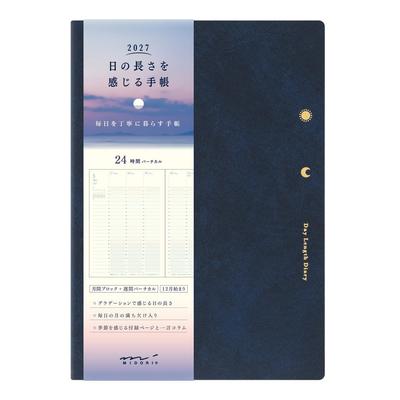 Midori Planner 2027 B6 Weekly Navy The Length of the Day 22483006 December Feeling Days (Starts 2026)