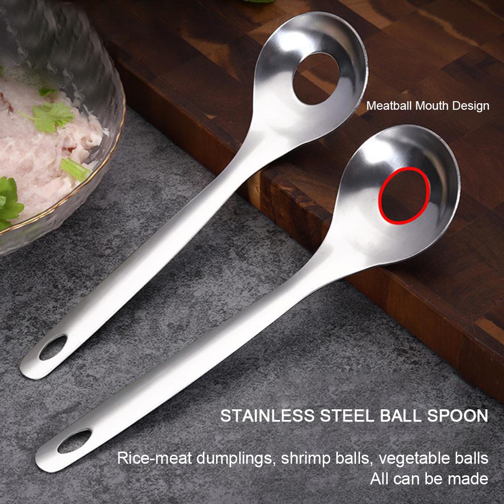 Manual Meat Ball Maker Tool Stainless Steel Round Rice Ball Shaper Spoon Meatball Making Mold Non Stick Stuffed Kitchen Gadget
