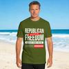 Conservative Republican Freedom Cotton Tshirt For Unisex Beach Vintage T Shirts Hip Hop Tee Shirt Oversize Dropshipping Tops