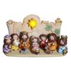 Christmas Manger Decoration Set Baby Jesus Statues Resin Art Crafts for Home Festival Wedding Party Decor