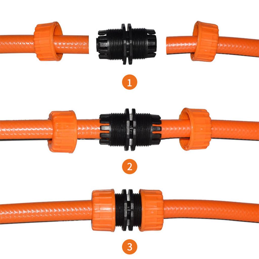 2Pcs Garden Hose Connector Fitting Set Hose Quick End Connector Water Tap Hose Connector Threaded Tap Connector