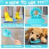 New Dog Chew Toys for AggressiveChewersUnbreakable TPR Rubber Chew ToyswithSuction Cupsand Easy To CleanSmall DogTooth ExtractionToys for DentalHealth