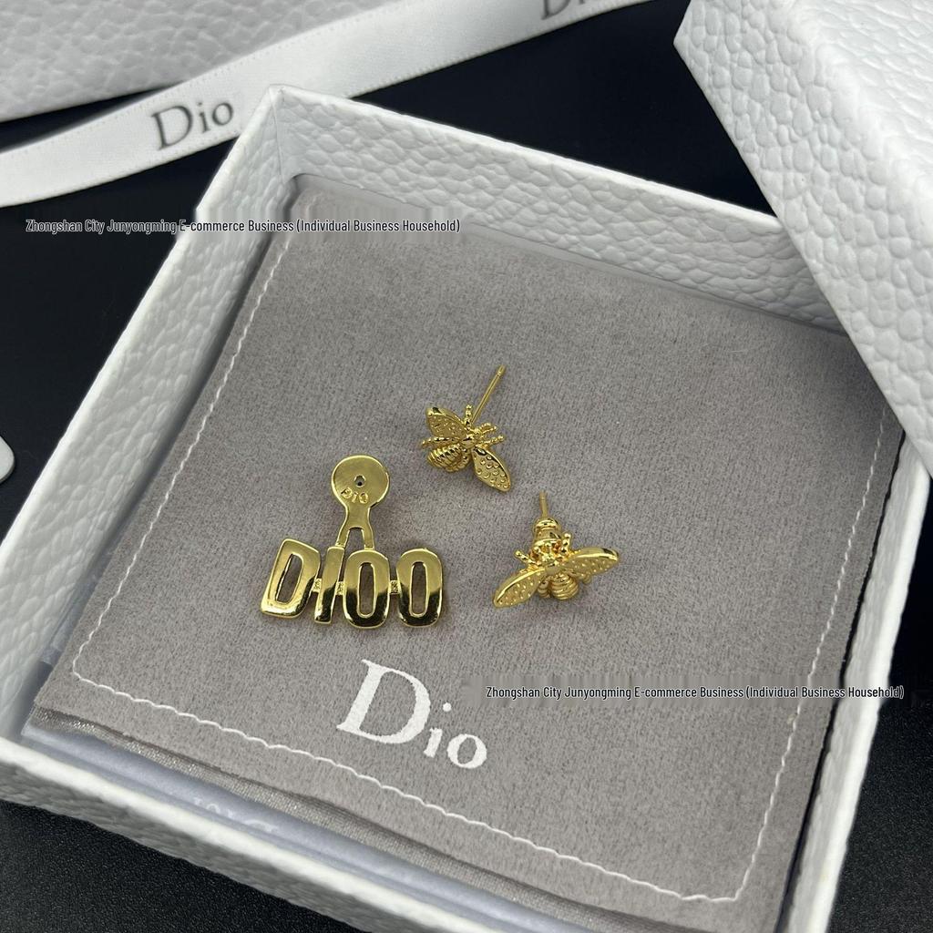 Golden Bee Asymmetrical Earrings for Women: Unique Design