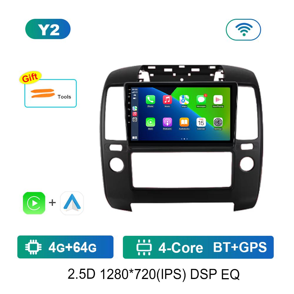 Bluetooth 9'' for NISSAN NAVARA 2006 - 2012 Android OS GPS Car Video Multimedia Player Auto Tools WiFi IPS Screen 4G Cooling Fan