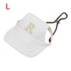 Breathable Embroidered Dog Cap Ear Holes Dog Bonnet Cap Fashion Dog Sun Hat  Outdoor