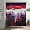 Red Sky Shower Curtain Pink Purple Tree Scene For Bathroom Decor Waterproof Home Supplies From