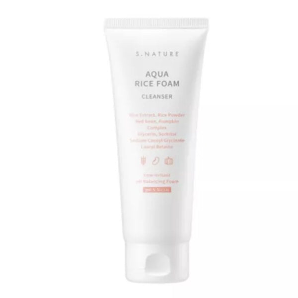 

S.NATURE Пенка для умывания Aqua Rice - 160 мл