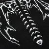 Gothic Long Sleeve Women's Torn Sweater Hip Hop Streetwear Printed Punk Japanese Style Winter Women's Knitted Oversize Crewneck Grunge Sweater
