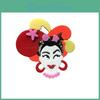 Cute Pin Blucome Acrylic Cartoon Exaggerated Girl Brooch Bag Accessories