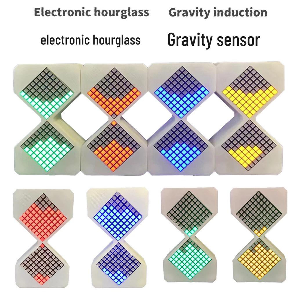 Luminous Gravity Sensor Electronic Hourglass Timer for Students and Children