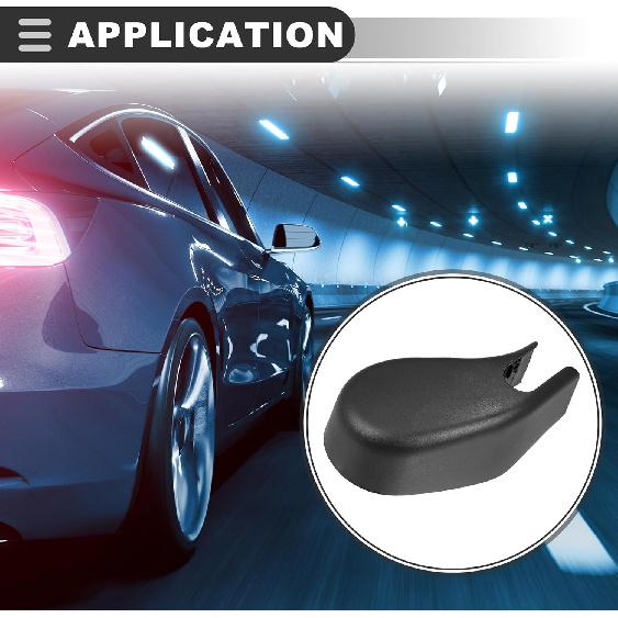 

Motoforti Rear Windshield Wipers Arm Nut Cover Cap, for Ford Focus 2012-2018, Plastic, NO.BM5Z-17C526-A, Black
