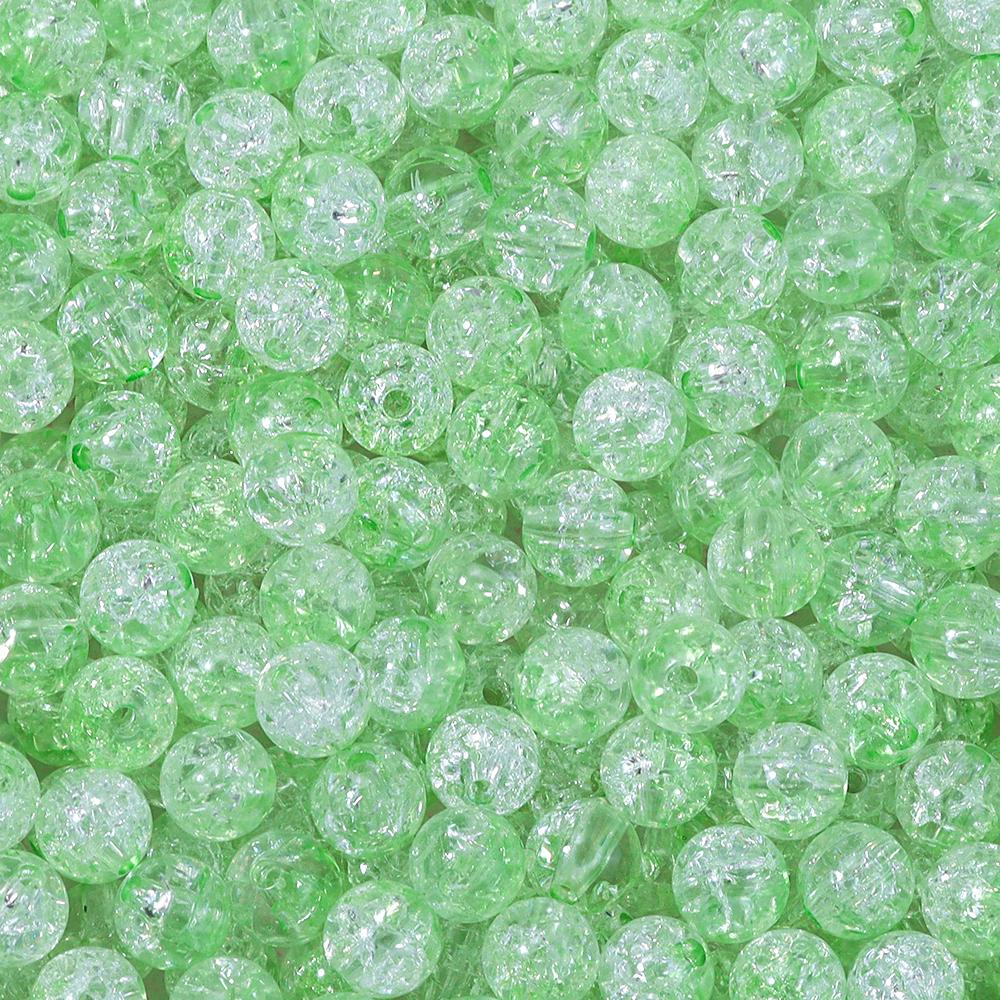 50pcs/Lot 8 10mm Colorful Cracked Beads Acrylic Beads Colorful Round Loose Spacer Bead For Jewelry Making DIY Bracelet Necklace