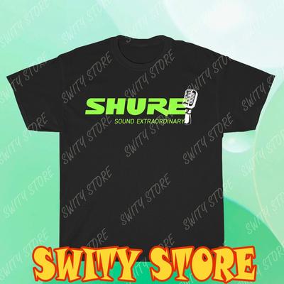 Shure Professional Audio Logo Mehrfarbiges T-Shirt Logo T-Shirt Lustig Größe S bis 5XL