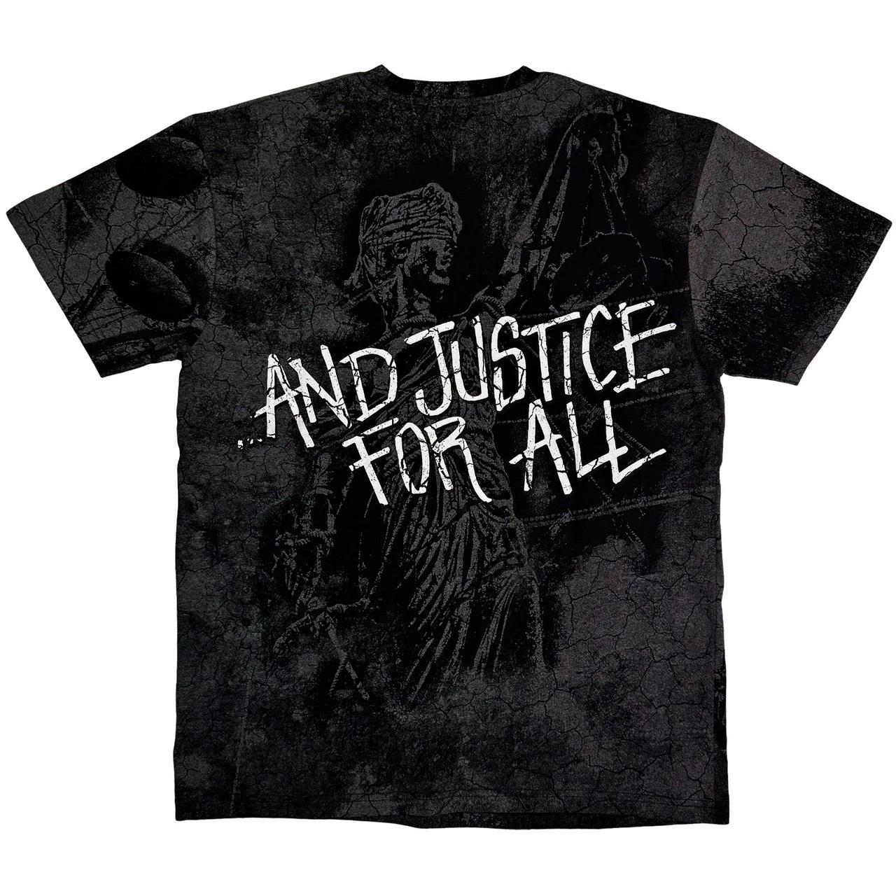 

Metallica And Justice For All Black Dye Wash T shirt - NEW S