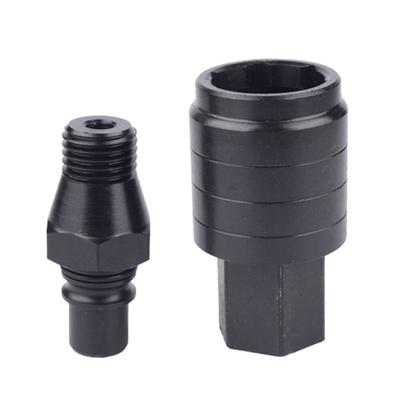 Anti Lock Water Drill Connector with Quick Detaching Capability for Fast Bit Swapping Built In Water Passage and Durable Construction