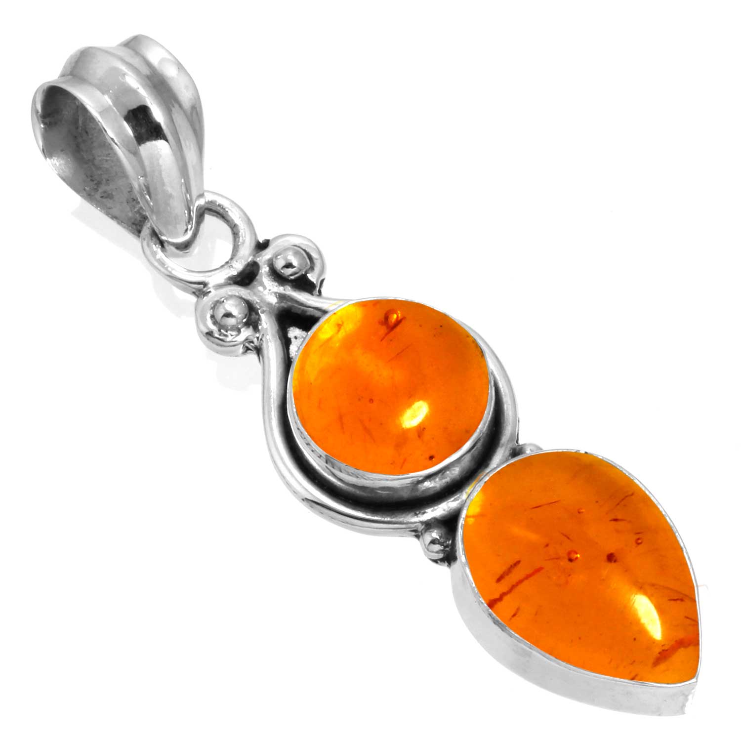 

Подвеска из стерлингового серебра 925 пробы, женская бижутерия с драгоценными камнями, подарок на Хэллоуин, янтарь, аметист, черный оникс, сердолик, гранат, кварц, зеленый оникс, золотой камень янтарь