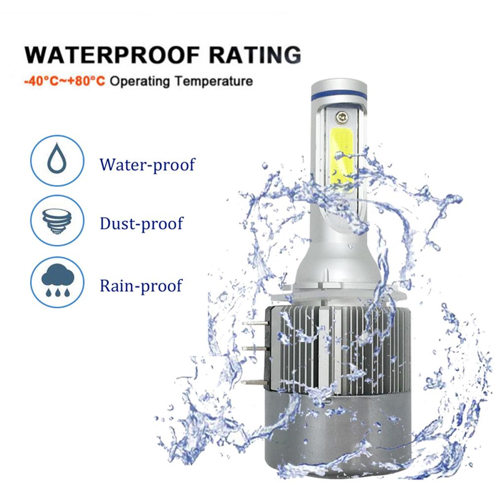 Muxall H15 H4 H7 H11 H1 H3 LED Bulb 80W 8000LM/set Car Headlight High Beam Lamp Canbus Error Free For Golf MLK 12V Fog Light