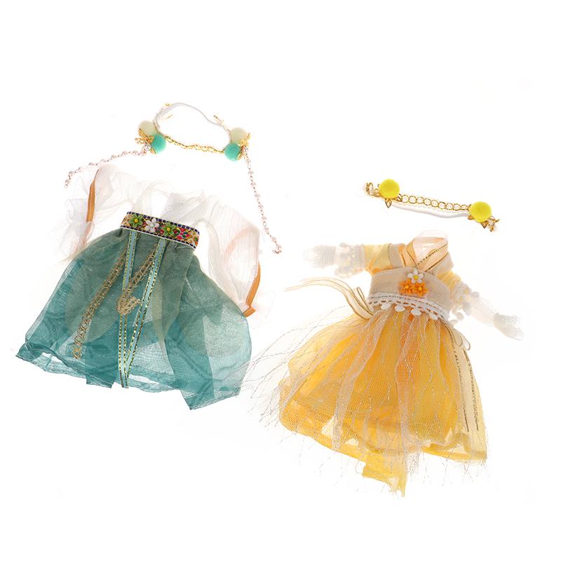 Lalka w stylu chińskim 16 cm Strój Hanfu Sukienka Lalka Starożytny kostium Szata Ubranka dla lalek Akcesoria Zabawki do przebierania Dla dziewczynek