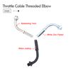 Sclmotos- CNC Motorcycle 90 Degree Adjuster Throttle Cable Screw Head Brake Clutch Wire Cable For Dirt Pit Bike Moped Scooter