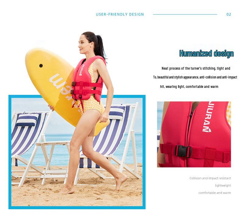 Adult High Buoyancy Life Vest for Swimming and Motorboat Rescue