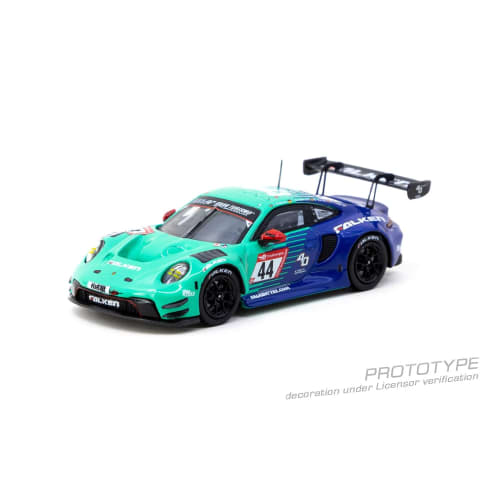TARMACWORKS 1/64 Porsche 911 GT3 R Nurburgring 24h 2023 J. Eriksson/T. Heinemann/N. Menzel/M. Ragginger Finished Product T64-084-23NUR44