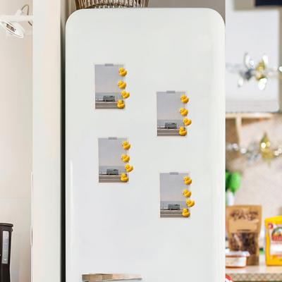 Yousheng 10Pcs Little Yellow Duck Refrigerator Magnet Home Office Kitchen Locker Fridge Magnetic 3D Cartoon Duck Decoration Ornament