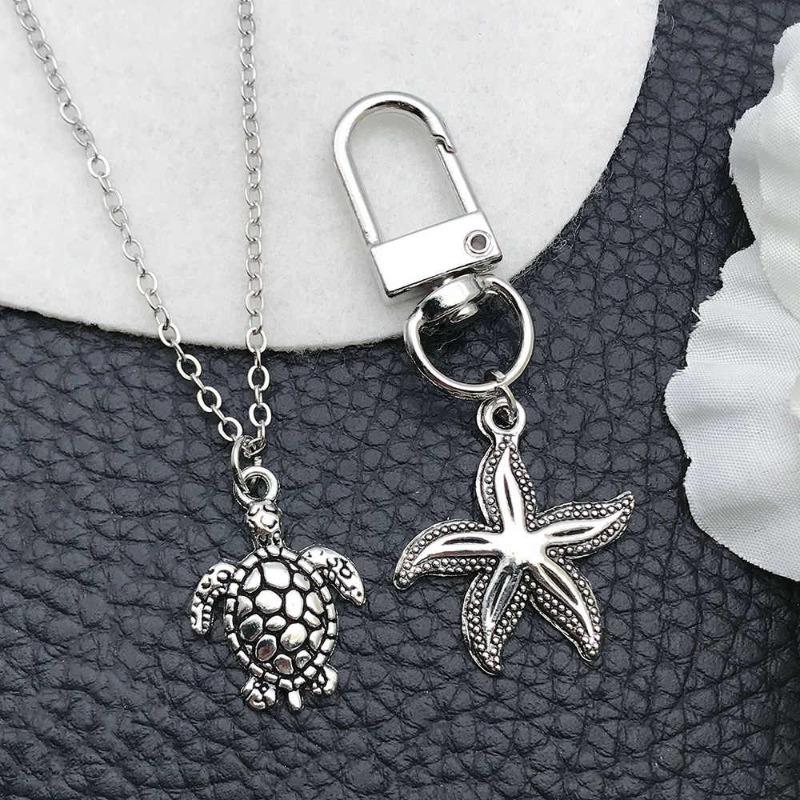 20-100pcs Ocean Zinc Alloy Pendants DIY Handmade Jewelry Accessories Sea Star Conch Turtle Jewelry Pendant Material Package