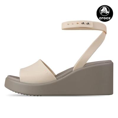 Sandales à talon compensé et bride de cheville pour femme S Brooklyn Shitake 209406 2dS