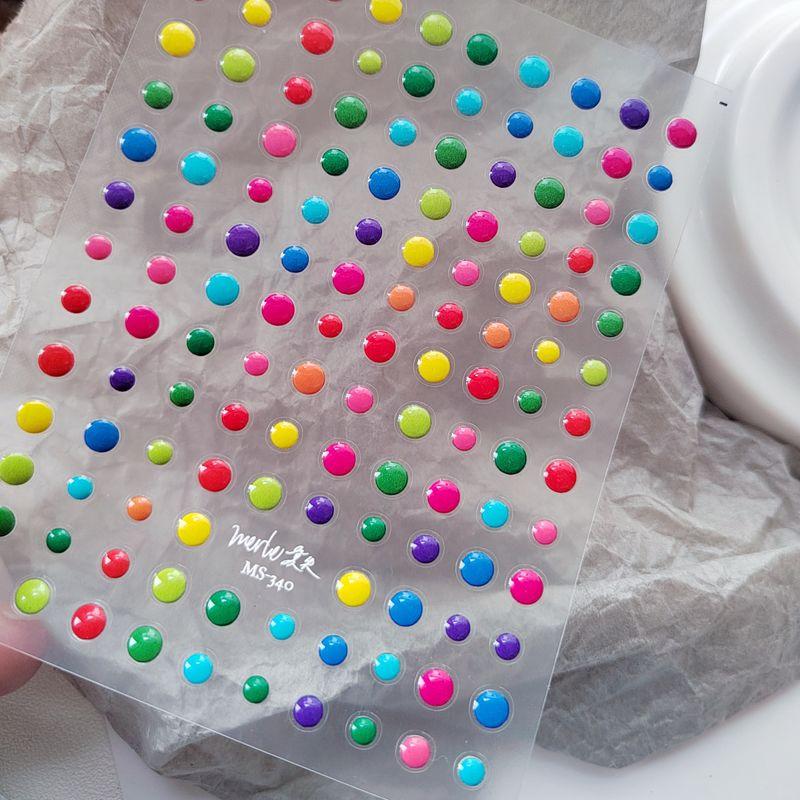 

3D Three-Dimensional Color Dot Rivet Texture Nail Sticker
