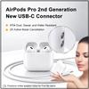 AirPods Pro 2. generace Apple Bluetooth sluchátka USB-C Rychlé nabíjení 30h přehrávání Včetně Pokročilé potlačení hluku Stereo Ponořující zvuk Sluchátka